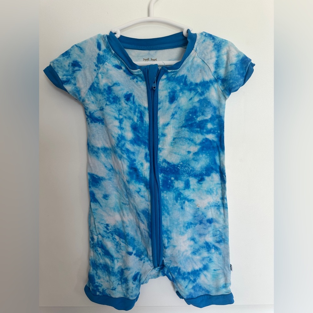 Little Sleepies Blue Tie Dyed Shortie